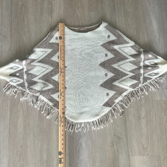 Womens Poncho Cape G-Ysual Made in Italy OS Classic Vintage Glamour Retro - Picture 5 of 7